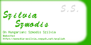 szilvia szmodis business card